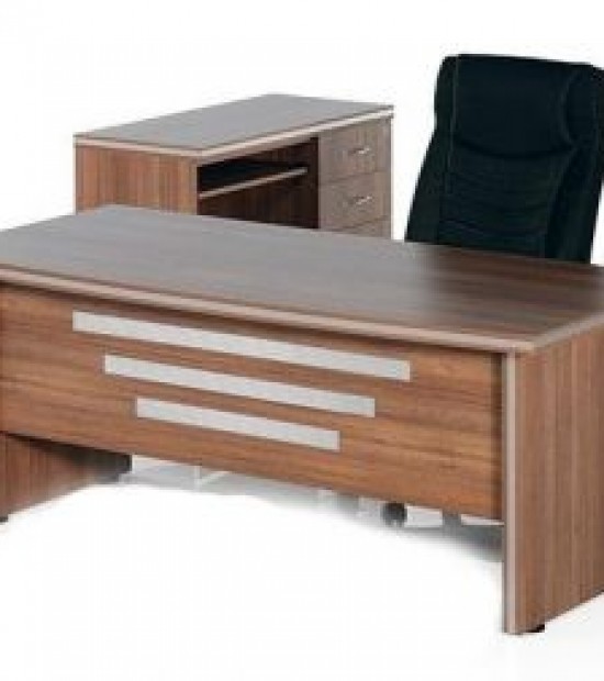 Manager desk with secretariat + tea table - 150 cm