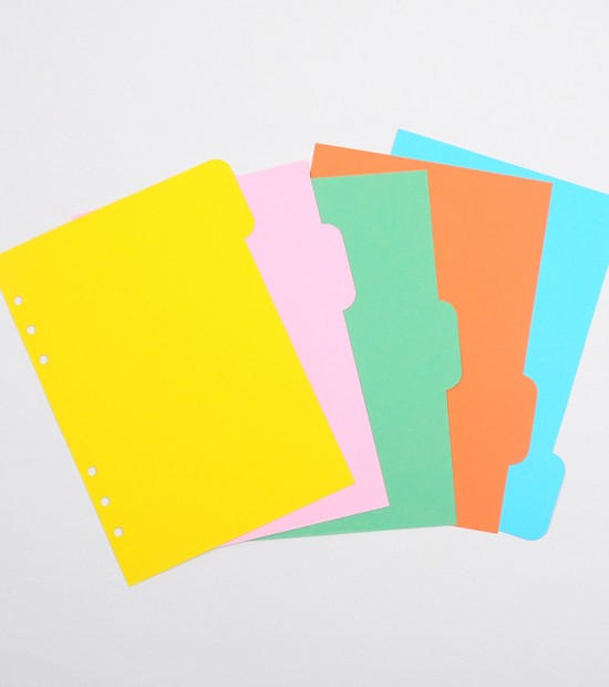 Plastic Dividers - 6 Numbers - high thickness